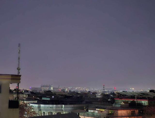 (260301) -- KABUL, March 1, 2026 (Xinhua) -- This photo taken on March 1, 2026 shows a night view of the city of Kabul, Afghanistan. The Afghan capital Kabul came under airstrikes from Pakistan at around 7:00 p.m. local time on Sunday. (Photo by Saifurahman Safi/Xinhua)