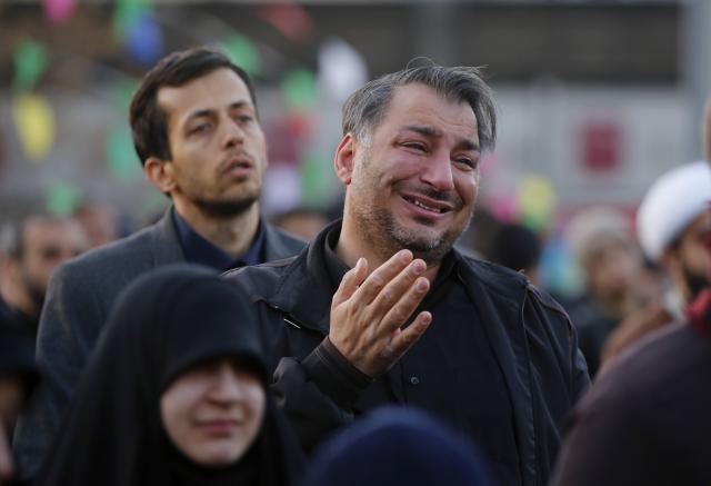 (260302) -- TEHRAN, March 2, 2026 (Xinhua) -- People gather to mourn the death of Iran's Supreme Leader Ayatollah Ali Khamenei in Tehran, Iran, March 1, 2026. Iran's state media confirmed Sunday that its Supreme Leader Ayatollah Ali Khamenei was killed in a joint U.S.-Israeli attack on Saturday, prompting Iranian missile strikes on Israel and U.S. targets across the region. (Xinhua)