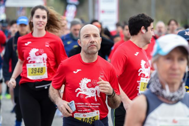 (260302) -- MADRID, March 2, 2026 (Xinhua) -- People run during an event in celebration of the Chinese New Year in Madrid, Spain, on March 1, 2026. (Photo by Gustavo Valiente/Xinhua)