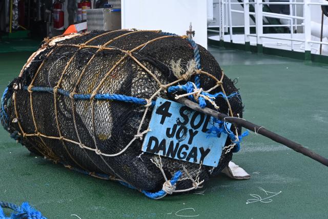 (260302) -- SOUTH CHINA SEA, March 2, 2026 (Xinhua) -- Fish aggregating devices (FADs) illegally placed by the Philippine side is pictured on the deck of the China Coast Guard (CCG) vessel Wanshan, the South China Sea, Feb. 14, 2026.
  The Philippine side has in recent days repeatedly directed its coast guard and official vessels to organize fishing boats for intrusions into the territorial waters off China's Huangyan Dao in the South China Sea.
  Under the guise of "escort" and "rights protection," these actions were staged for publicity stunts, infringing upon China's sovereignty and maritime rights and interests.
  TO GO WITH "Explainer: A closer look at Philippine provocations off China's Huangyan Dao" (Photo by Zhai Yifan/Xinhua)