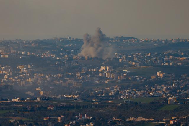 (260303) -- KIRYAT SHMONA, March 3, 2026 (Xinhua) -- Smoke rises from an explosion following Israeli bombardment on southern Lebanon, as seen from northern Israeli border, March 2, 2026. Israeli troops are "operating in southern Lebanon" on Tuesday as Israel continued its strikes against Lebanon's Iran-aligned group Hezbollah, according to an Israeli military statement.
   The Lebanese Health Ministry reported that at least 52 people were killed in the Israeli attacks against Hezbollah. No casualties caused by the Hezbollah firing were reported in Israel. (JINI via Xinhua)