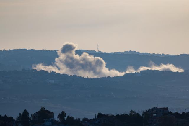 (260303) -- KIRYAT SHMONA, March 3, 2026 (Xinhua) -- Smoke rises from an explosion following Israeli bombardment on southern Lebanon, as seen from northern Israeli border, March 2, 2026. Israeli troops are "operating in southern Lebanon" on Tuesday as Israel continued its strikes against Lebanon's Iran-aligned group Hezbollah, according to an Israeli military statement.
   The Lebanese Health Ministry reported that at least 52 people were killed in the Israeli attacks against Hezbollah. No casualties caused by the Hezbollah firing were reported in Israel. (JINI via Xinhua)