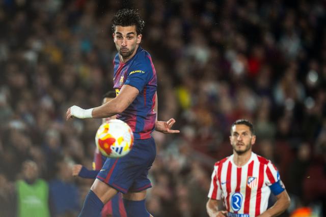 (260304) -- BARCELONA, March 4, 2026 (Xinhua) -- Ferran Torres of FC Barcelona competes during the Copa del Rey semifinal round 2 match between FC Barcelona and  Atletico de Madrid in Barcelona, Spain, March 3, 2026. (Photo by Joan Gosa/Xinhua)