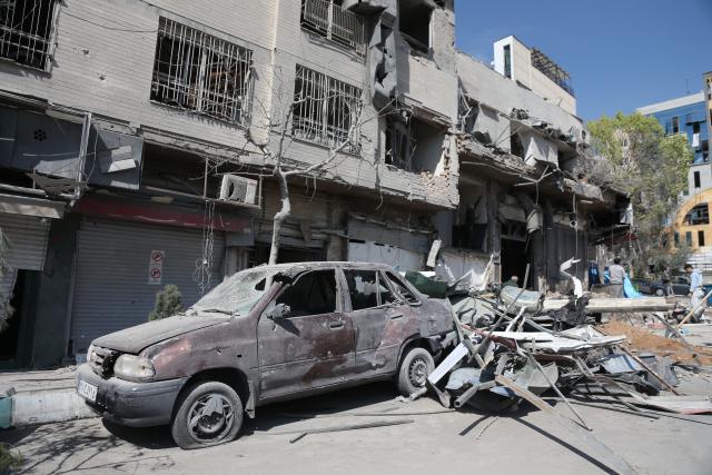 (260304) -- TEHRAN, March 4, 2026 (Xinhua) -- Damaged buildings are pictured in Tehran, Iran, March 4, 2026. (Xinhua/Shadati)