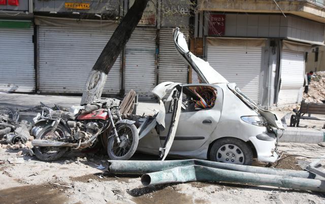 (260304) -- TEHRAN, March 4, 2026 (Xinhua) -- A damaged car is pictured in Tehran, Iran, March 4, 2026. (Xinhua/Shadati)