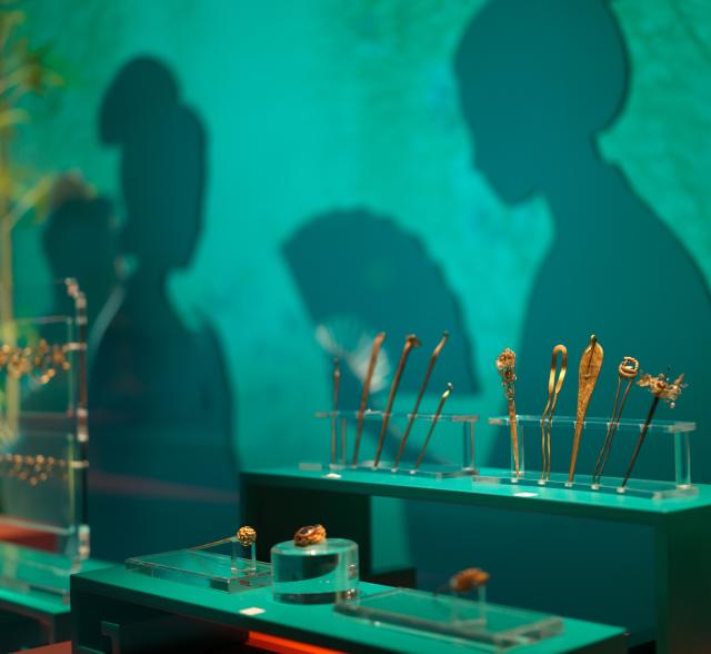 (260305) -- BEIJING, March 5, 2026 (Xinhua) -- This photo taken on March 3, 2026 shows exhibits for media preview at Jiangkou sunken silver museum in Meishan City, southwest China's Sichuan Province. (Xinhua/Xue Chen)