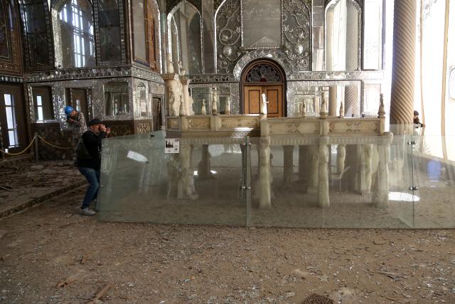 (260305) -- TEHRAN, March 5, 2026 (Xinhua) -- This photo taken on March 3, 2026 shows a view of the damaged Golestan Palace in Tehran, Iran. The Golestan Palace, a UNESCO World Heritage Site, was partially damaged in air raids during U.S. and Israeli strikes on Iran. (Xinhua)