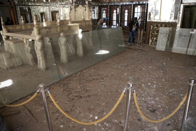 (260305) -- TEHRAN, March 5, 2026 (Xinhua) -- This photo taken on March 3, 2026 shows a view of the damaged Golestan Palace in Tehran, Iran. The Golestan Palace, a UNESCO World Heritage Site, was partially damaged in air raids during U.S. and Israeli strikes on Iran. (Xinhua)