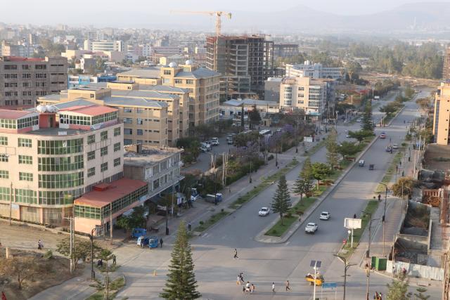(260306) -- MEKELLE, March 6, 2026 (Xinhua) -- This photo taken on March 5, 2026 shows a view of Mekelle, Tigray region, Ethiopia. (Xinhua/Liu Fangqiang)