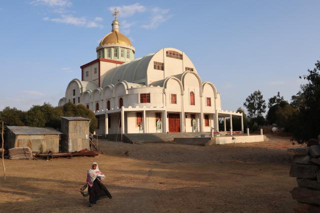 (260306) -- MEKELLE, March 6, 2026 (Xinhua) -- This photo taken on March 4, 2026 shows a church in Mekelle, Tigray region, Ethiopia. (Xinhua/Liu Fangqiang)