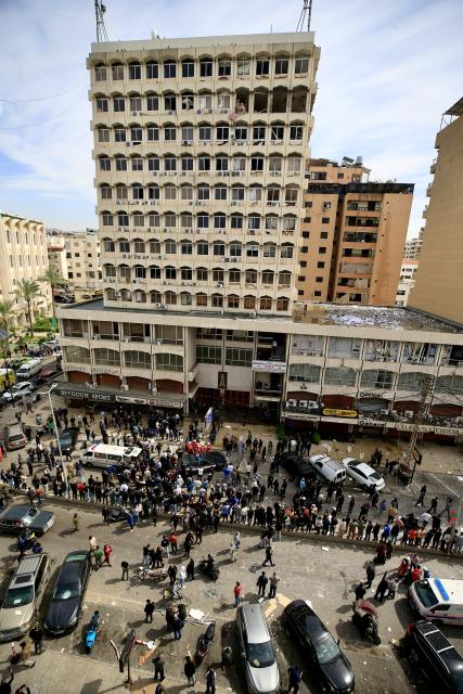 (260306) -- SIDON, March 6, 2026 (Xinhua) -- Photo taken on March 6, 2026 shows a building damaged by an Israeli airstrike in Sidon, southern Lebanon. Five people were killed, and seven others injured on Friday in an Israeli airstrike targeting the southern Lebanese city of Sidon, Lebanon's Health Ministry said. (Photo by Ali Hashisho/Xinhua)