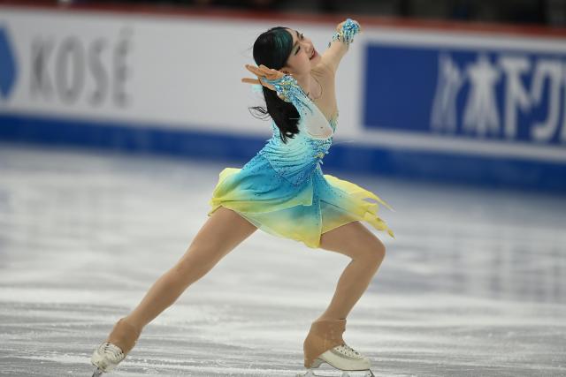 (260308) -- TALLINN, March 8, 2026 (Xinhua) -- Ariel Guo of China's Hong Kong competes during the women's free skating at the ISU Figure Skating Junior World Championships in Tallinn, Estonia, March 7, 2026. (Photo by Sergei Stepanov/Xinhua)