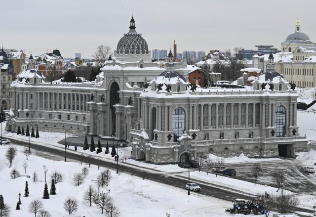 (260308) -- KAZAN, March 8, 2026 (Xinhua) -- This photo taken on March 7, 2026 shows the cityscape of Kazan, Russia. (Xinhua/Hao Jianwei)