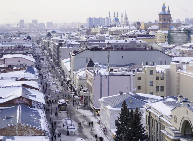 (260308) -- KAZAN, March 8, 2026 (Xinhua) -- This photo taken on March 6, 2026 shows the cityscape of Kazan, Russia. (Xinhua/Tang Tiefu)