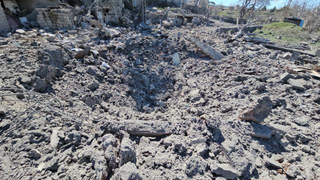 (260309) -- SAHMAR, March 9, 2026 (Xinhua) -- Photo taken with a mobile phone on March 9, 2026 shows the aftermath of an Israeli airstrike in the town of Sahmar, eastern Lebanon. The death toll from Israeli attacks in Lebanon since March 2 has risen to 486, with 1,313 others injured, Lebanon's Ministry of Public Health said on Monday. (Photo by Taher Abu Hamdan/Xinhua)