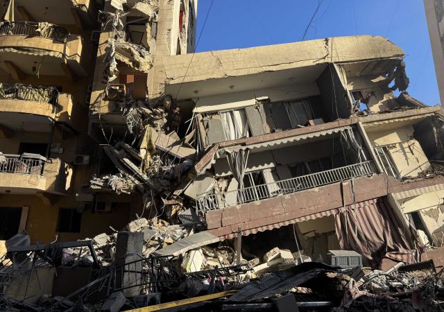 (260309) -- BEIRUT, March 9, 2026 (Xinhua) -- Photo taken with a mobile phone on March 9, 2026 shows the aftermath of an Israeli airstrike in Beirut's southern suburbs, Lebanon. The death toll from Israeli attacks in Lebanon since March 2 has risen to 486, with 1,313 others injured, Lebanon's Ministry of Public Health said on Monday. (Photo by Bilal Jawich/Xinhua)