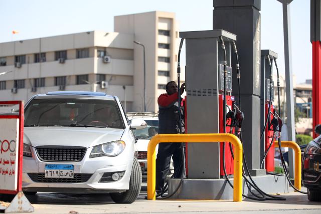 (260310) -- CAIRO, March 10, 2026 (Xinhua) -- People refuel their vehicles at a gas station in Cairo, Egypt, on March 10, 2026. TO GO WITH "Egypt raises fuel prices amid global energy market pressures" (Xinhua/Ahmed Gomaa)