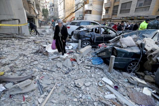 (260311) -- BEIRUT, March 11, 2026 (Xinhua) -- This photo taken on March, 11, 2026 shows destruction caused by an Israel airstrike on an apartment building in the Aisha Bakkar area of central Beirut, Lebanon.
  At least 15 people were killed and 24 others injured in a series of Israeli airstrikes against Lebanon from Tuesday night to Wednesday morning, Lebanon's Public Health Ministry said.
   The airstrikes targeted several areas in southern Lebanon, the Bekaa Valley in eastern Lebanon, and the capital of Beirut, according to statements issued by the ministry's Emergency Operations Center. (Photo by Bilal Jawich/Xinhua)