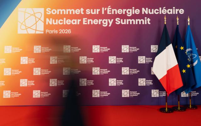 (260311) -- PARIS, March 11, 2026 (Xinhua) -- A participant is seen at the venue of the second Nuclear Energy Summit in Paris, France, on March 10, 2026. The second Nuclear Energy Summit was held here on Tuesday.
Heads of state, government leaders and senior representatives from over 30 countries, as well as heads of relevant international organizations, attended the summit and issued a joint statement titled "Safe and affordable nuclear energy for all." (Xinhua/Wu Huiwo)