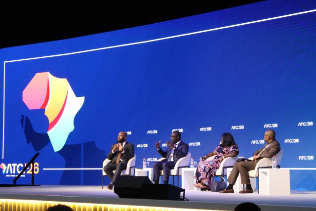 (260312) -- CAPE TOWN, March 12, 2026 (Xinhua) -- Delegates attend a panel discussion during the Africa Trade Conference 2026 in Cape Town, South Africa, March 11, 2026. African policymakers and business leaders on Wednesday called for stronger regional integration and the removal of trade barriers to boost trade across the continent at the Africa Trade Conference 2026 in Cape Town.
   TO GO WITH "Roundup: Africa Trade Conference urges stronger regional integration to boost intra-African trade" (Photo by Shakirah Thebus/Xinhua)