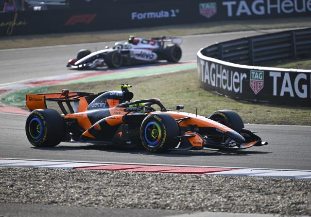 (260313) -- SHANGHAI, March 13, 2026 (Xinhua) -- McLaren's Lando Norris of Britain competes during the Sprint Qualifying of Formula One Chinese Grand Prix at Shanghai International Circuit in Shanghai, China, March 13, 2026. (Xinhua/Chen Haoming)