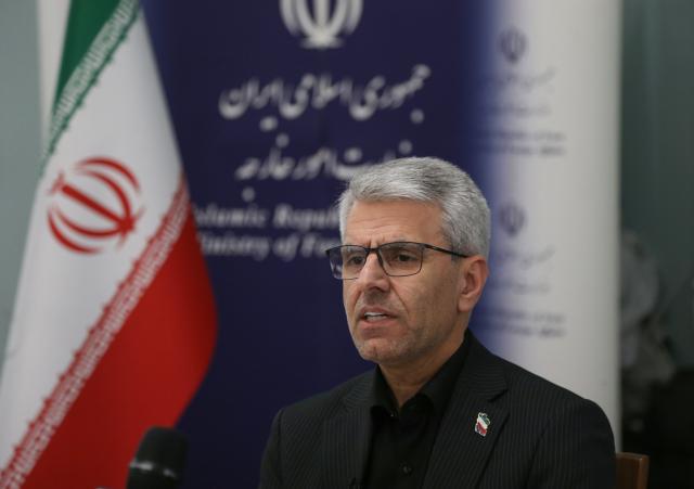 (260313) -- TEHRAN, March 13, 2026 (Xinhua) -- Iran's Foreign Ministry Spokesman Esmaeil Baghaei speaks during an interview with Xinhua in Tehran, Iran, March 10, 2026. TO GO WITH "Interview: Iran to fight against aggression as long as it takes -- FM spokesman" (Xinhua/Shadati)