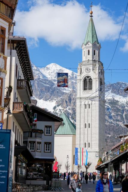 (260314) -- CORTINA D'AMPEZZO, March 14, 2026 (Xinhua) -- This photo taken on March 4, 2026 shows a scenery of Cortina D'Ampezzo, Italy. Cortina d'Ampezzo, nestled in the Dolomites, a UNESCO World Heritage Site, is a winter sports destination that has hosted the Winter Olympics twice. The 1956 Winter Olympic Games left enduring venues such as the Cortina Curling Stadium, which hosted the curling events at the 2026 Winter Olympic Games and is hosting the wheelchair curling at the Paralympic Winter Games.  
Cortina's winter sports heritage dates back to 1897, with legendary slopes including the Olympia delle Tofane.
As the 2026 Paralympic Winter Games conclude on March 15, Cortina will host the closing ceremony. The flame's extinguishment here will symbolize unity, bridging 70 years of Olympic legacy. (Xinhua/Lian Zhen)