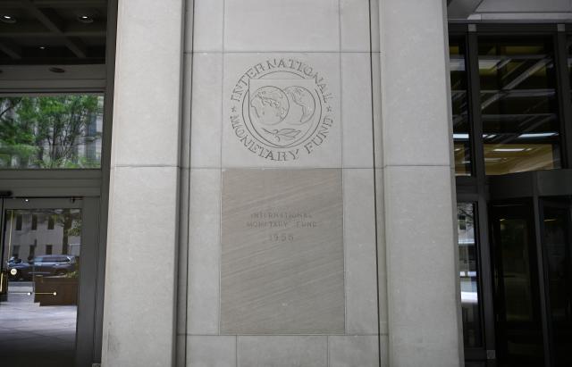 (260708) -- WASHINGTON, July 8, 2026 (Xinhua) -- Photo taken on July 8, 2026 shows the International Monetary Fund (IMF) Headquarters in Washington, D.C., the United States. The International Monetary Fund on Wednesday projected that global growth will slow to 3.0 percent in 2026 before recovering to 3.4 percent in 2027. (Xinhua/Li Rui)