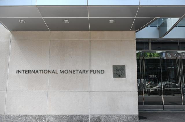 (260708) -- WASHINGTON, July 8, 2026 (Xinhua) -- Photo taken on July 8, 2026 shows the International Monetary Fund (IMF) Headquarters in Washington, D.C., the United States. The International Monetary Fund on Wednesday projected that global growth will slow to 3.0 percent in 2026 before recovering to 3.4 percent in 2027. (Xinhua/Li Rui)