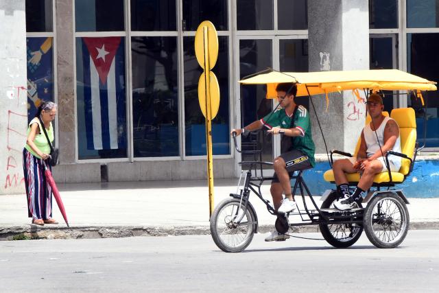 (260708) -- HAVANA, July 8, 2026 (Xinhua) -- A man rides a pedicab on a street in Havana, capital of Cuba, on July 8, 2026. Cuban Foreign Minister Bruno Rodriguez on Tuesday accused the U.S. government of carrying out "multidimensional, non-conventional warfare" against Cuba, which he said has lasted for almost seven decades and "become ever crueler and more ruthless during the last seven months."
The cumulative damage caused by the U.S. blockade since it was first imposed amounts to 178.7 billion U.S. dollars at current prices, according to Rodriguez. (Photo by Joaquin Hernandez/Xinhua)