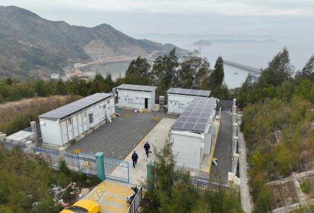 (260709) -- FUZHOU, July 9, 2026 (Xinhua) -- A drone photo shows a micro-grid project in Xiapu County of Ningde City, southeast China's Fujian Province, Jan. 26, 2026.
  The province of Fujian is rich in high-quality clean energy resources like wind power, solar energy, hydro power and nuclear power.
   In recent years, Fujian has relied on its local clean energy endowment and geographical advantages to build its smart new power grids and develop the region as a major clean energy hub in southeast China. 
    It has accelerated the construction of power transmission channels, steadily upgraded urban and rural distribution networks, promoted the construction of smart micro-grids, continuously revitalized its clean energy advantages, and consolidated the foundation of energy security through the construction of smart new power grids. (Xinhua/Lin Shanchuan)