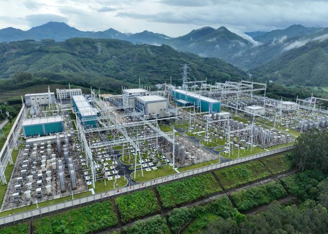(260709) -- FUZHOU, July 9, 2026 (Xinhua) -- A drone photo shows a Fujian-Guangdong power interconnection project in Mapu Town of Yunxiao County, southeast China's Fujian Province, July 7, 2026.
  The province of Fujian is rich in high-quality clean energy resources like wind power, solar energy, hydro power and nuclear power.
   In recent years, Fujian has relied on its local clean energy endowment and geographical advantages to build its smart new power grids and develop the region as a major clean energy hub in southeast China. 
    It has accelerated the construction of power transmission channels, steadily upgraded urban and rural distribution networks, promoted the construction of smart micro-grids, continuously revitalized its clean energy advantages, and consolidated the foundation of energy security through the construction of smart new power grids. (Xinhua/Lin Shanchuan)