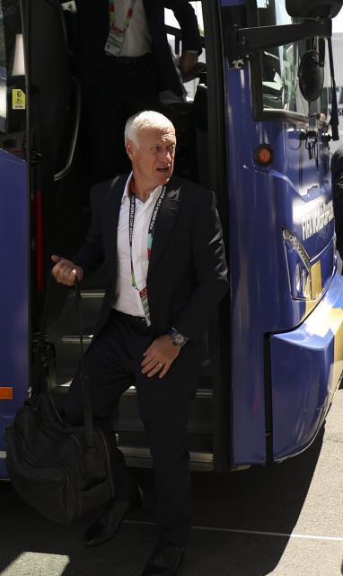 (260710) -- BOSTON, July 10, 2026 (Xinhua) -- Didier Deschamps, head coach of France arrives before the quarter final match between France and Morocco at the 2026 FIFA World Cup at Boston Stadium in Boston, the United States, July 9, 2026. (Xinhua/Hu Xingyu)