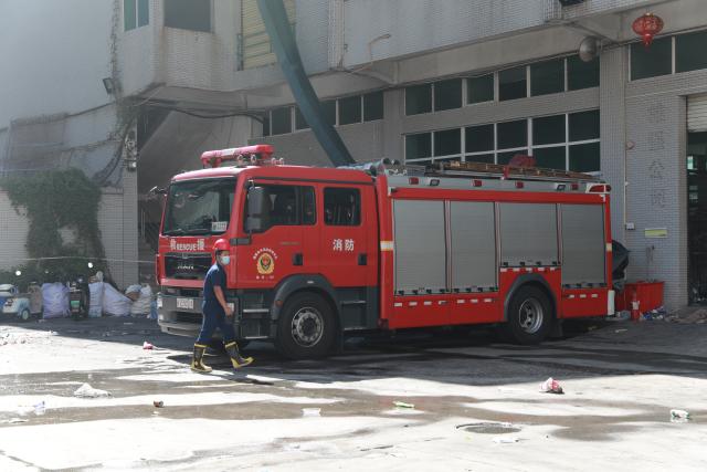 (260710) -- JINJIANG, July 10, 2026 (Xinhua) -- This photo taken on July 10, 2026 shows the site of a fire that broke out at a shoe factory in Jiangtou Village, Chendai Township of Jinjiang City, southeast China's Fujian Province.
  Search efforts largely concluded on Friday following a fatal fire that killed 28 people a day earlier at a shoe factory in the city of Jinjiang, local authorities said. (Xinhua/Chen Wang)