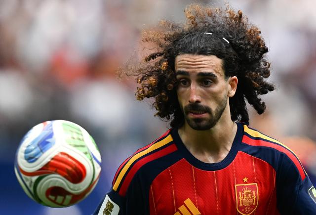 (260711) -- LOS ANGELES, July 11, 2026 (Xinhua) -- Marc Cucurella of Spain competes during the quarter final match between Spain and Belgium at the 2026 FIFA World Cup at Los Angeles Stadium in Los Angeles, the United States, July 10, 2026. (Xinhua/Wu Xiaoling)