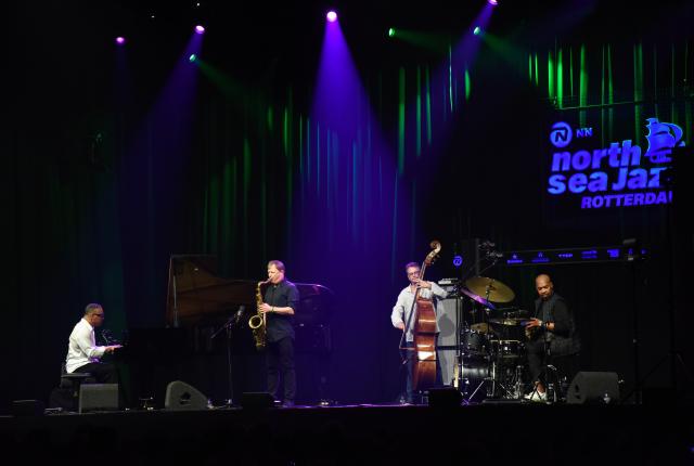 (260710) -- ROTTERDAM, July 10, 2026 (Xinhua) -- A jazz band performs during the opening day of the 50th North Sea Jazz Festival in Rotterdam, the Netherlands on July 10, 2026. (Xinhua/Shao Haijun)