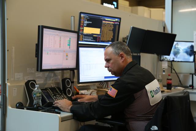 (260710) -- NEW YORK, July 10, 2026 (Xinhua) -- A trader works on the trading floor of the New York Stock Exchange in New York, the United States, on July 10, 2026. U.S. stocks ended higher on Friday. The Dow Jones Industrial Average rose 149.6 points, or 0.29 percent, to 52,637.01. The S&P 500 added 31.75 points, or 0.42 percent, to 7,575.39. The Nasdaq Composite Index increased by 74.72 points, or 0.29 percent, to 26,281.61. (Xinhua/Liu Yanan)