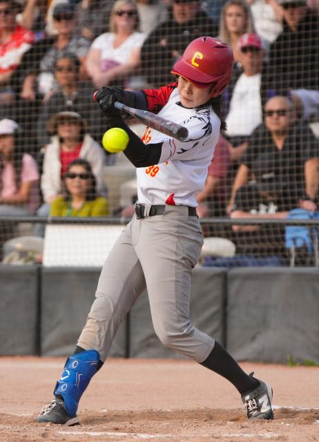 (260713) -- SURREY, July 13, 2026 (Xinhua) -- Xie Jiaxin of China competes during the final game between China and Canada at the 2026 Canada Cup International Softball Championship in Surrey, British Columbia, Canada, July 12, 2026.
Canada claimed the championship title with a 7-3 victory over China, while China finished as the first runner-up. (Photo by Liang Sen/Xinhua)
