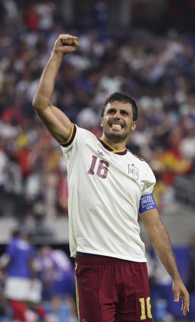 (260715) -- DALLAS, July 15, 2026 (Xinhua) -- Rodri of Spain celebrates after the semifinal match between France and Spain at the 2026 FIFA World Cup at Dallas Stadium in Dallas, the United States, July 14, 2026. (Xinhua/Xu Zijian)