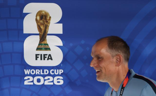(260715) -- ATLANTA, July 15, 2026 (Xinhua) -- Thomas Tuchel, head coach of England, leaves after a press conference ahead of the semifinal match between Argentina and England at the 2026 FIFA World Cup in Atlanta, Georgia, the United States, July 14, 2026. (Xinhua/Li Ming)