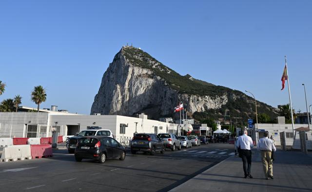 (260715) -- GIBRALTAR, July 15, 2026 (Xinhua) -- This photo shows a view of the land border port between Gibraltar and Spain on July 14, 2026. The European Union (EU) and Britain on Tuesday formally signed an agreement in respect of Gibraltar in Brussels, removing routine checks at the land border between Gibraltar and Spain. 
   Under the agreement, the movement of goods and workers between Gibraltar and Spain will be significantly facilitated, boosting economic links between Gibraltar and the EU. (Xinhua/Cheng Min)