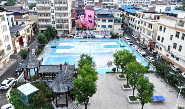 (260715) -- BEIJING, July 15, 2026 (Xinhua) -- This photo taken on July 14, 2026 shows a renovated residential compound in Chengguan Town of Ruyang County, central China's Henan Province. During China's 14th Five-Year Plan period (2021-2025), over 240,000 old urban residential compounds were renovated across the country, benefiting more than 40 million households and 110 million residents.
   Under urban renewal initiatives, 129,000 elevators have been installed, over 3.4 million parking spaces have been added, and 64,000 residential compound service facilities providing services such as senior and child care have been constructed.
   Entering the 15th Five-Year Plan period (2026-2030), China schedules to start the renovation work of another 115,000 old urban residential compounds, in an effort to inject new development vitality into old neighborhoods. (Photo by Kang Hongjun/Xinhua)