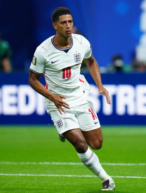 (260716) -- ATLANTA, July 16, 2026 (Xinhua) -- Jude Bellingham of England competes during the semifinal match between Argentina and England at the 2026 FIFA World Cup at Atlanta Stadium in Atlanta, the United States, July 15, 2026. (Xinhua/Jia Haocheng)