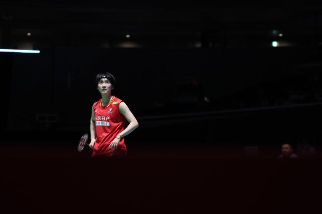 (260718) -- TOKYO, July 18, 2026 (Xinhua) -- Chen Yufei is pictured during the women's singles semifinal match between Chen Yufei of China and Pusarla V. Sindhu of India at the Japan Badminton Open 2026 in Tokyo, Japan, July 18, 2026.
   Chen retired from the match due to injury. (Xinhua/Yue Chenxing)