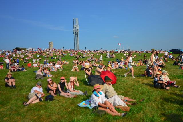 (260718) -- GRUNWALD, July 18, 2026 (Xinhua) -- People gather during the Grunwald Days festival in Grunwald, Poland, on July 17, 2026. The annual Grunwald Days festival commemorates the Battle of Grunwald in 1410, which is regarded as one of the most important battles in Polish history. The festival runs from Wednesday through Sunday this year. (Photo by Alexey Vitvitsky/Xinhua)