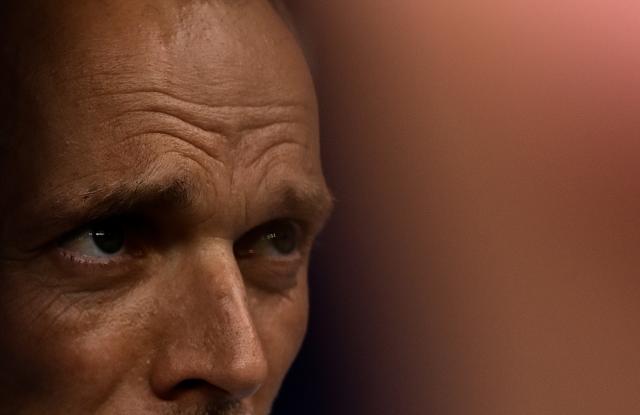 (260719) -- MIAMI, July 19, 2026 (Xinhua) -- Thomas Tuchel, head coach of England, is pictured before the bronze final match between France and England at the 2026 FIFA World Cup in Miami, the United States, July 18, 2026. (Xinhua/Chen Yichen)