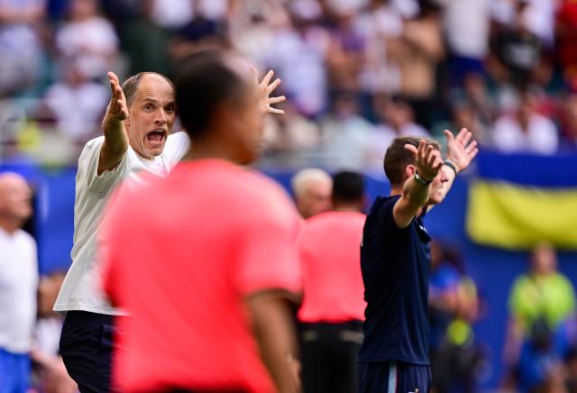 (260719) -- MIAMI, July 19, 2026 (Xinhua) -- Thomas Tuchel, head coach of England, reacts during the bronze final match between France and England at the 2026 FIFA World Cup in Miami, the United States, July 18, 2026. (Xinhua/Chen Yichen)
