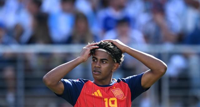 (260720) -- NEW JERSEY, July 20, 2026 (Xinhua) -- Lamine Yamal of Spain reacts during the final match between Spain and Argentina at the 2026 FIFA World Cup at the New York New Jersey Stadium, the United States, July 19, 2026. (Xinhua/Wu Xiaoling)