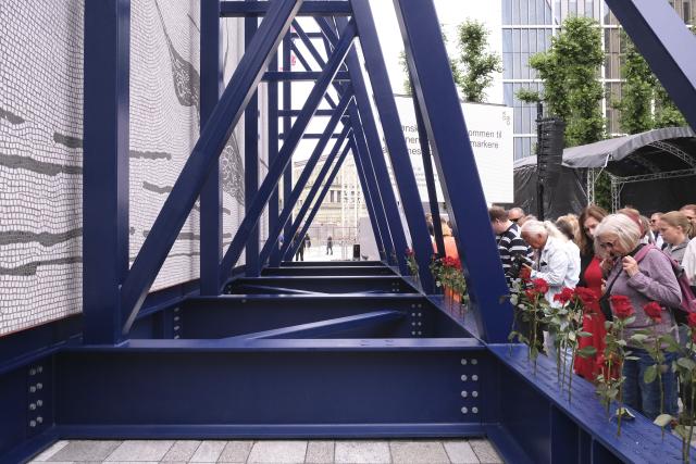 (260720) -- OSLO, July 20, 2026 (Xinhua) -- This photo taken on July 19, 2026 shows the national memorial site to commemorate victims of 2011 terrorist attacks, in Oslo, Norway. TO GO WITH "Norway opens permanent memorial to victims of 2011 terror attacks" (Xinhua/Zhang Yuliang)
