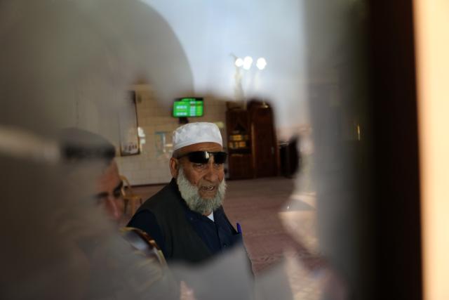 (260720) -- HEBRON, July 20, 2026 (Xinhua) -- Palestinians inspect damages at a mosque after Israeli settlers set fire to a mosque and homes in the village of Al-Tuwani in Masafer Yatta, southern West Bank city of Hebron, on July 19, 2026. (Photo by Mamoun Wazwaz/Xinhua)